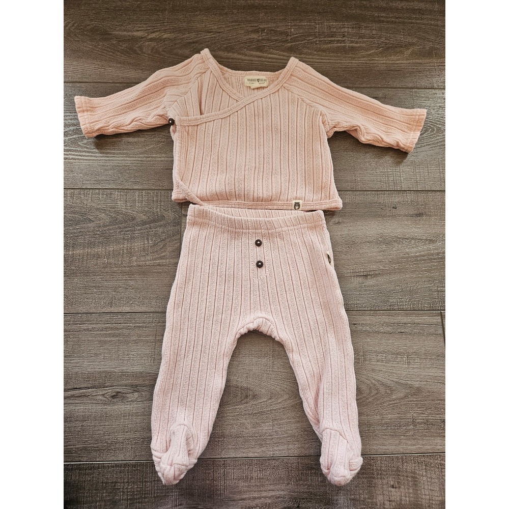 Rabbit bear baby‎ girl set 3-6 mos